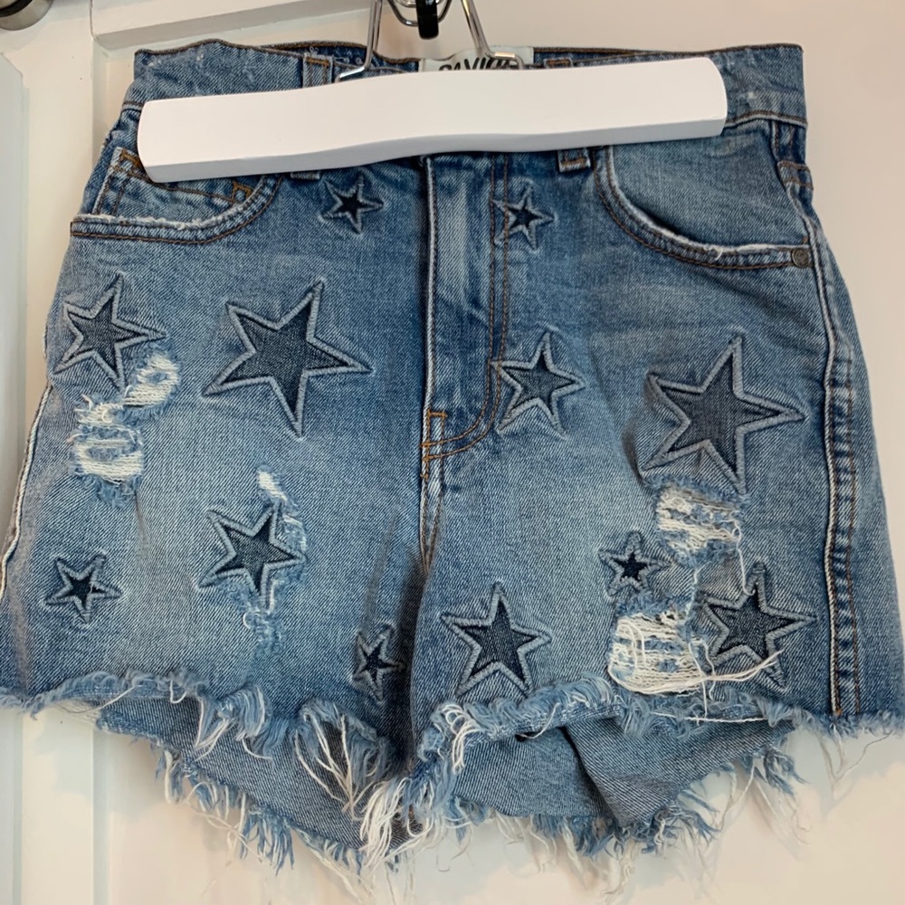Revice Denim Star Shorts